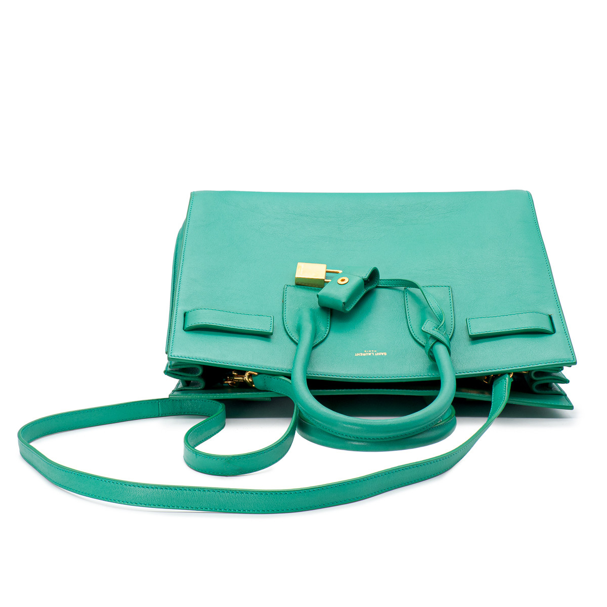 Sac yves saint laurent vert on sale
