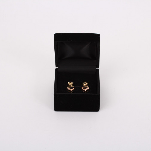 Paire de clips d'oreilles or et diamants