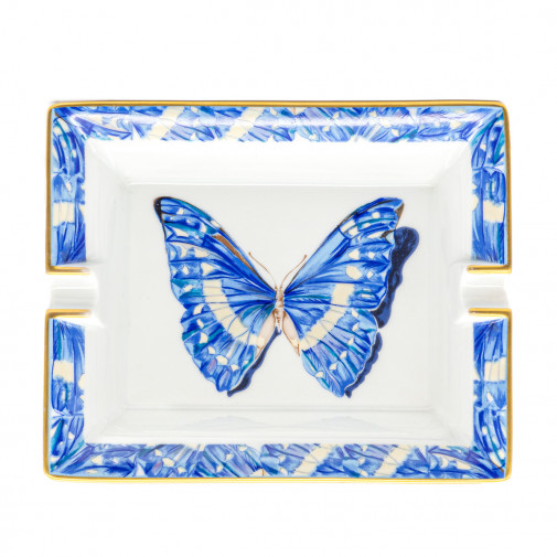 Cendrier Papillon en porcelaine de Limoges