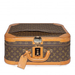 Valise semi-rigide Stratos 50 en toile Monogram et cuir