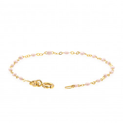 Bracelet rose bébé Classique Gigi, or rose, 17 cm