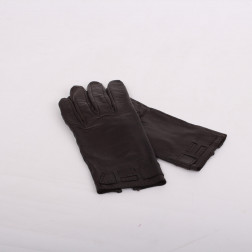 Paire de gants cuir d'agneau chocolat Taille 6 