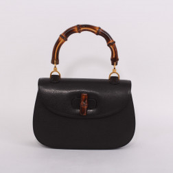Sac Bamboo en cuir de pécari 