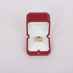 Bague Entrelacée saphir et or jaune 18k