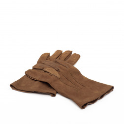 Paire de gants pour homme en cuir d'agneau et daim 