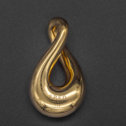 Pendentif Mouvementé or 18k Grand Modèle