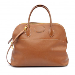 Sac Bolide 37 en cuir Courchevel gold