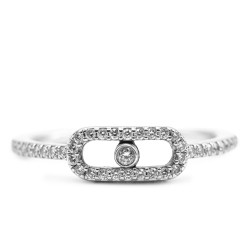Bague Move Uno Messika en or blanc 18k serti de diamants