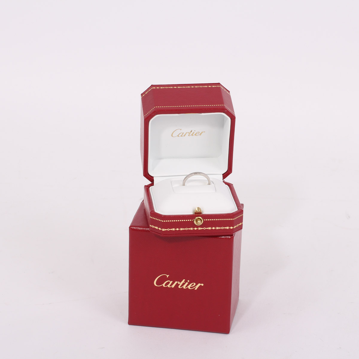 Cartier bague en platine occasion authentifiee