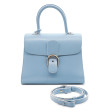 Sac à main Delvaux Brillant Medium en cuir bleu ciel