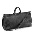 Sac Louis Vuitton Keepall 55 en cuir Infini Damier noir