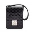 Sac Club en cuir verni Damier noir
