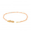 Bracelet saumon bébé Classique Gigi, or rose, 17 cm