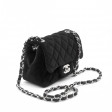 Sac Mini Classique en velours noir