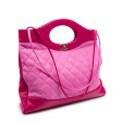 Sac Grand Cabas Chanel 31 en cuir matelassé rose et rouge