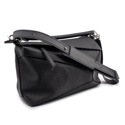 Sac Loewe Puzzle G.M. en cuir gréné noir