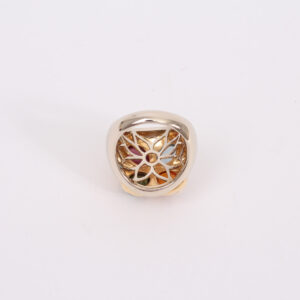 Anillo dos oros y piedras preciosas - Imagen 6