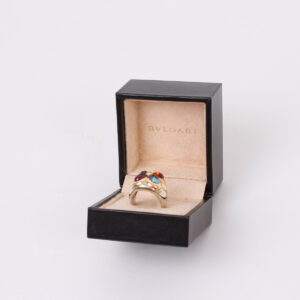 Anillo dos oros y piedras preciosas - Imagen 8