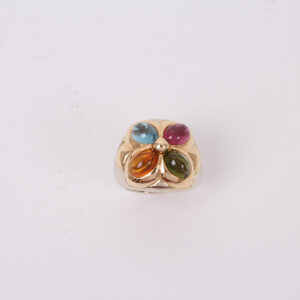 Anillo dos oros y piedras preciosas - Imagen 9