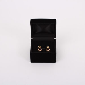 Pair of ear clips gold and diamonds - Image 1