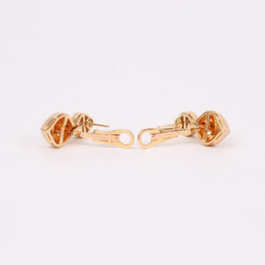 Pair of ear clips gold and diamonds - Image 3