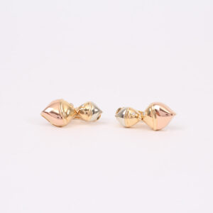 Pair of ear clips gold and diamonds - Image 4