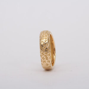 Bague bandeau gravée – Image 9