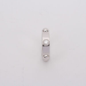 Bague "Clous" et diamant. – Image 4