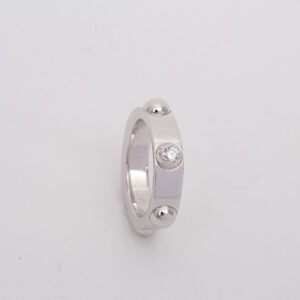 Bague "Clous" et diamant. – Image 8