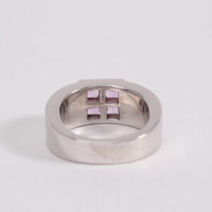 Bague tourmalines roses. – Image 5