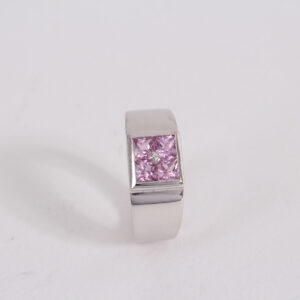 Bague tourmalines roses. – Image 4