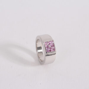 Bague tourmalines roses. – Image 8
