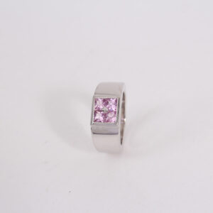 Bague tourmalines roses. – Image 2