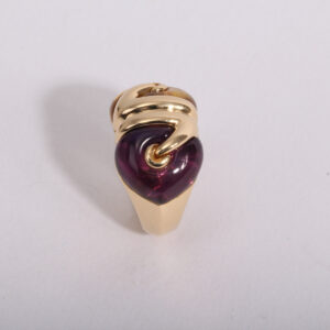 Ring yellow gold 18k citrine and améthyst stones - Image 6
