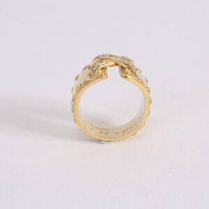 Ring Mexico yellow gold 18k and diamonds - Image 7