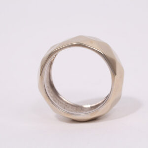 Faceted ring white gold 18k - Image 6