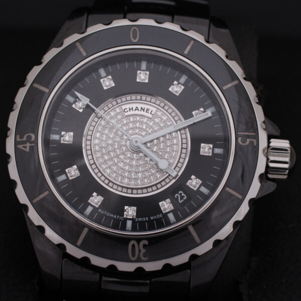 Montre J12 Pavage de diamants-0
