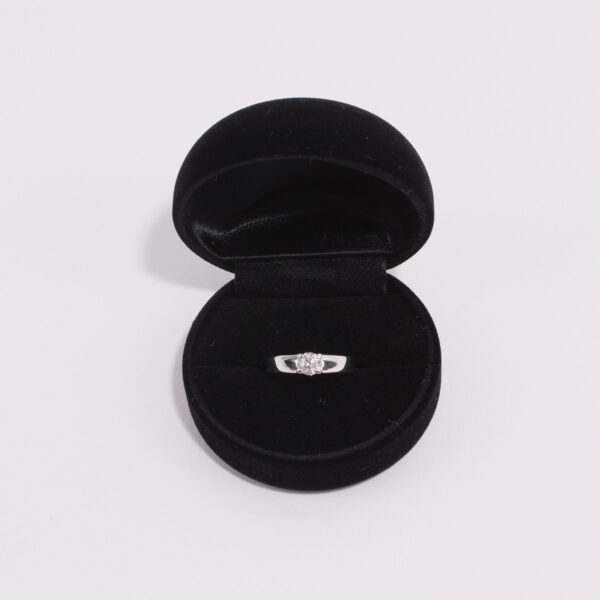 Bague Solitaire platine 0.40 ct-0