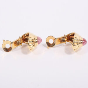 Clips de oreja Diablotine de 18 k de oro amarillo y Turmalina - Imagen 5