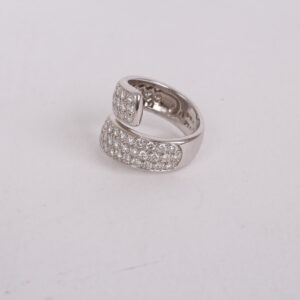 Bague or blanc 18k sertie de diamants – Image 8