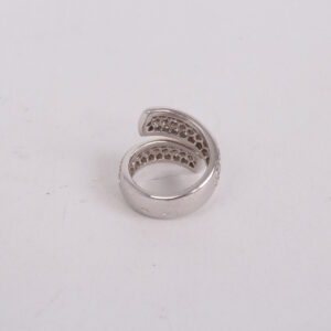 Bague or blanc 18k sertie de diamants – Image 4