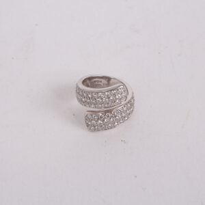 Bague or blanc 18k sertie de diamants – Image 7