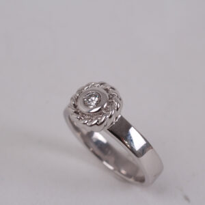 Bague Fleur et brillant – Image 6