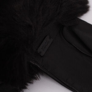 Guantes de cuero negro talla 6 1/2 - Imagen 3