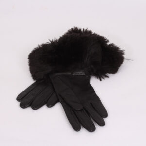 Guantes de cuero negro talla 6 1/2 - Imagen 5