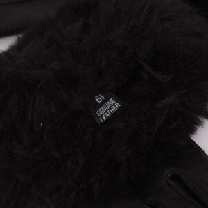 Guantes de cuero negro talla 6 1/2 - Imagen 6