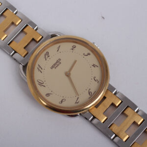 Watch Arceau Large model steel and gold plated - Image 7