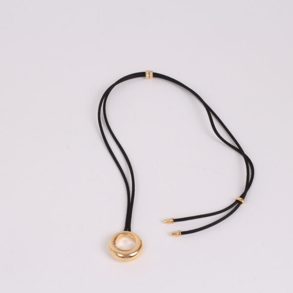 Pendentif Anneau or jaune et diamants-0