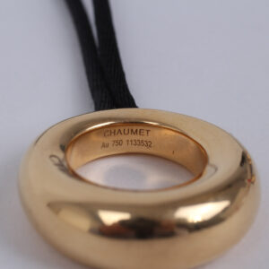 Pendentif Anneau or jaune et diamants – Image 5