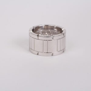 Anillo Tank française oro blanco - Imagen 2